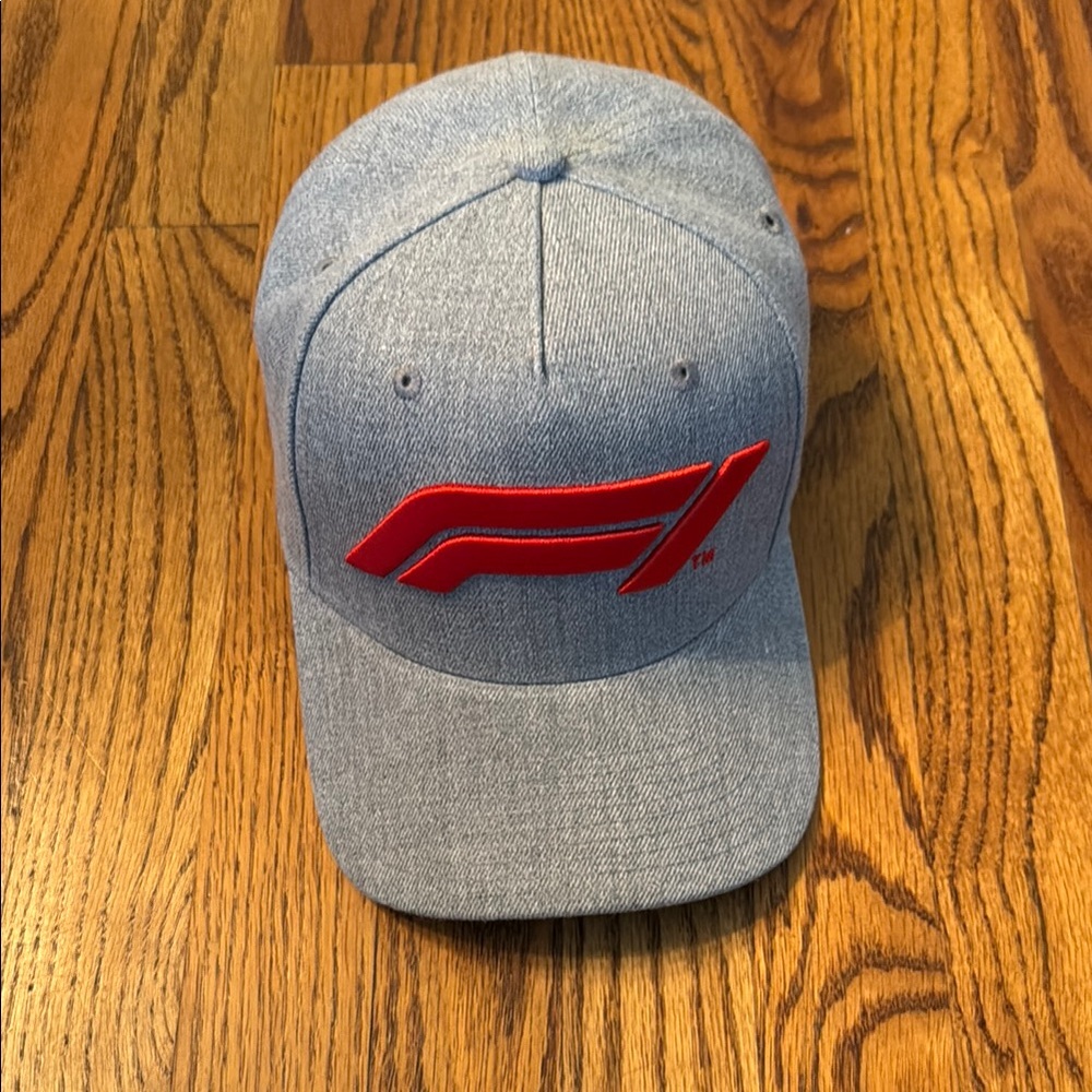 Formula 1 Hat Grey with Red Logo F1